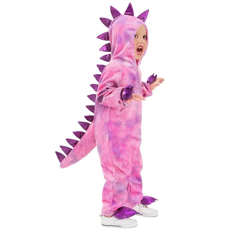 Kids Triceratops Dinosaur Costumes Girls Boys Halloween Cosplay Children Dino Pretend Game Party Role Play Dress Up Gifts 240906
