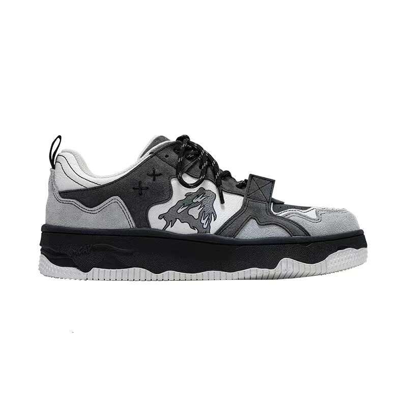 Women Men Retro Hip-hop Punk Goth Volcano Skateboard Shoes Fashion Sneakers Couple Students Outdoor Sports Casual Shoe