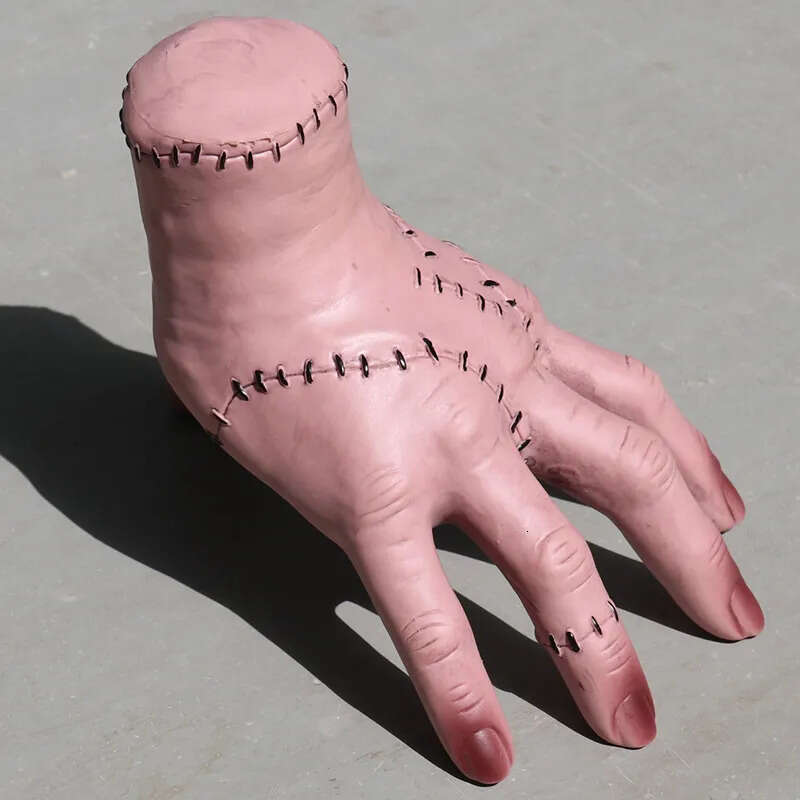 Props Horror Trick Halloween 1Pcs Party Or Treat Broken Hand Adams Family Latex Palm Statue Home Decor Desktop Crafts 7