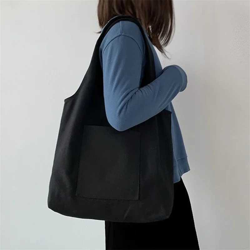 Canvas Bag For Women New Casual Shoulder Bags Shopper Girls Handbags Eco Environmental Storage Tote Z250224