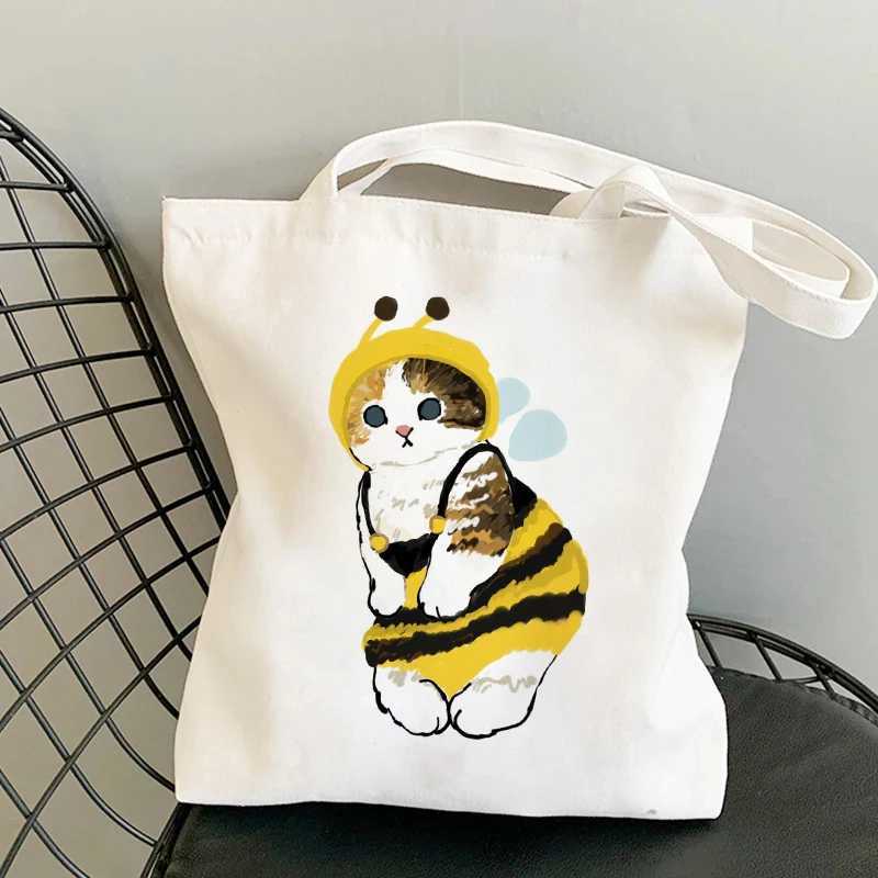 Shoulder Bags for Girls FAshion Shopper Bag KAWaii Cute Animal Bags Shopping Bag Canvas Bags Tote Bag Handbags Casual Girl Z250224