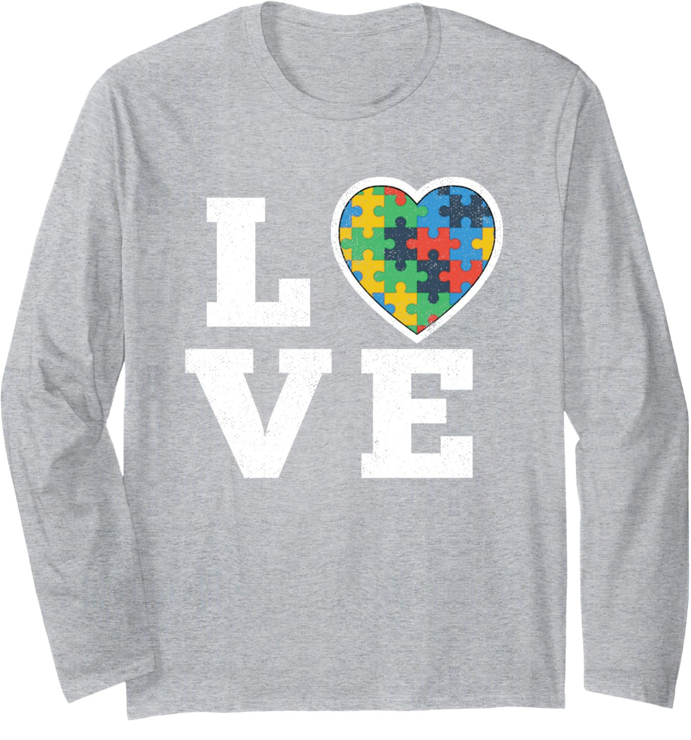 Long Sleeve Shirts for Men sweatshirt Love Puzzles Autism Awareness Autistic Support Gift Tee Streetwear Casual tops clothes trend bd