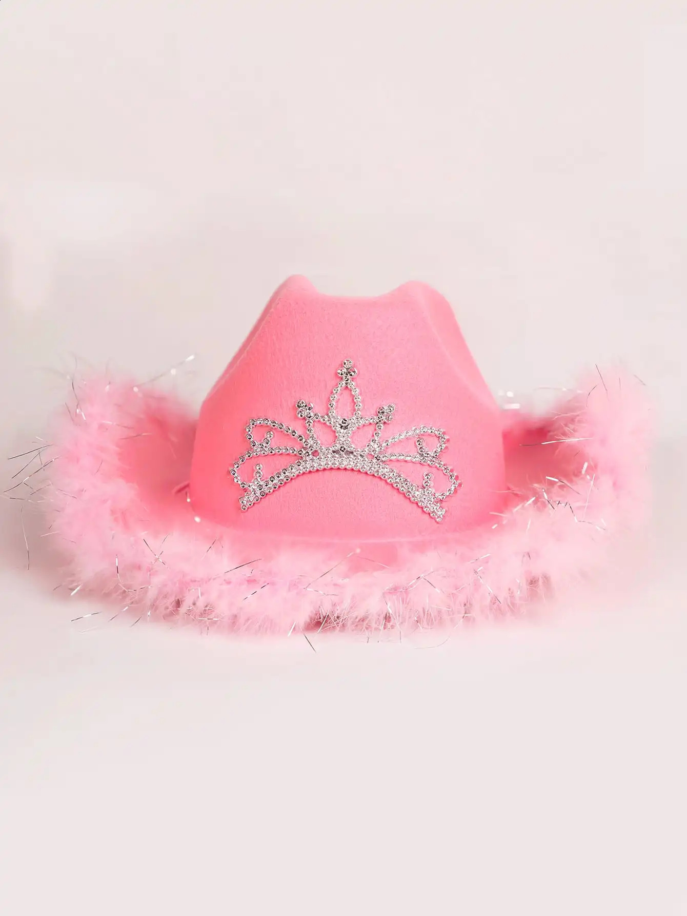Colorful Feather Western Cowboy Hat British Retro Jazz Theme Party Halloween Carnival Wide Brim Wool Felt 240906