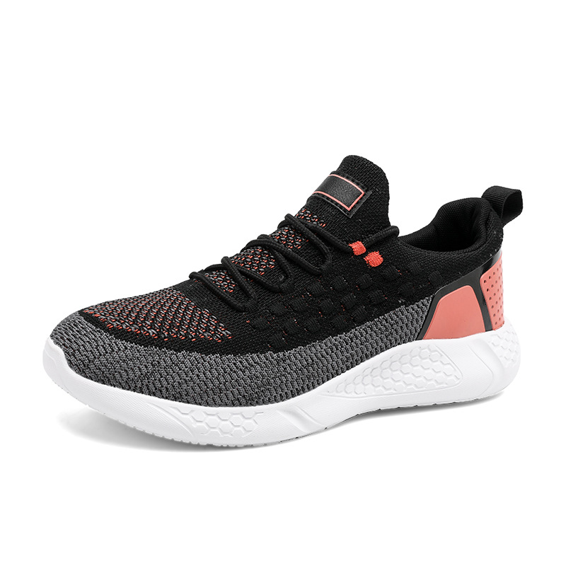 Men Women Couple Sneakers Fly Knit Breathable Versatile Plus Size Running Shoes Free shipping