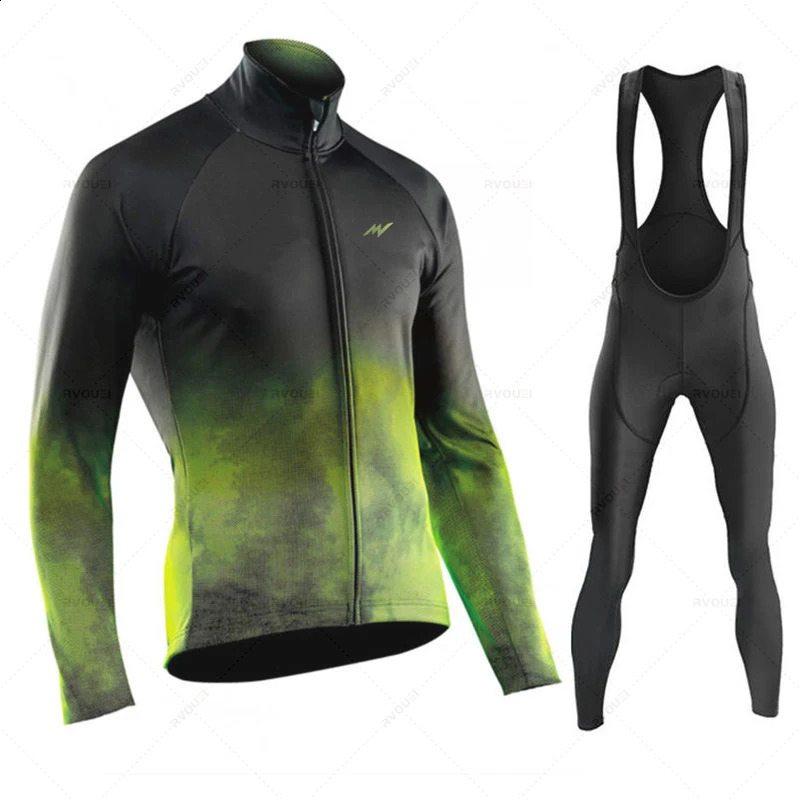 Morvelo Autumn Cycling Jersey Sets Long Sleeves Bicycle Clothing MTB Maillot Ropa Ciclismo Mountain Bike Uniform Bib Tights 240906 - view 6