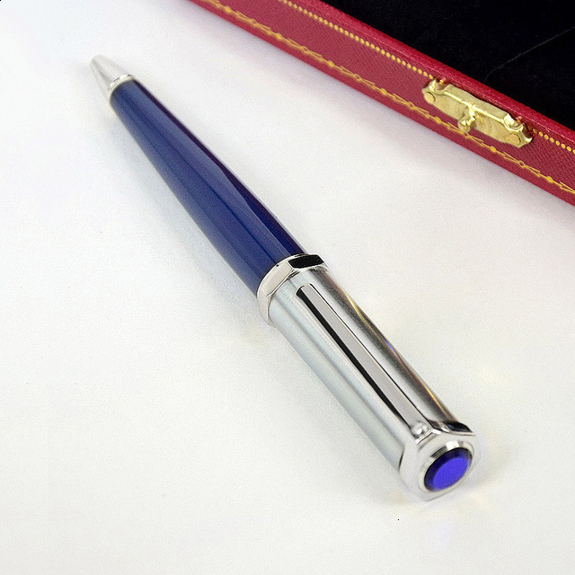 Gel Pens Classic Octagon y Ballpoint Pen High Quality Silver Golden Clip With Serial Number Writing Smooth 230130