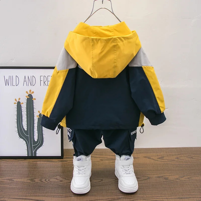 Boys Clothes Sets Windbreaker Sports Suit Childrens Jacket Boys Kids 240913