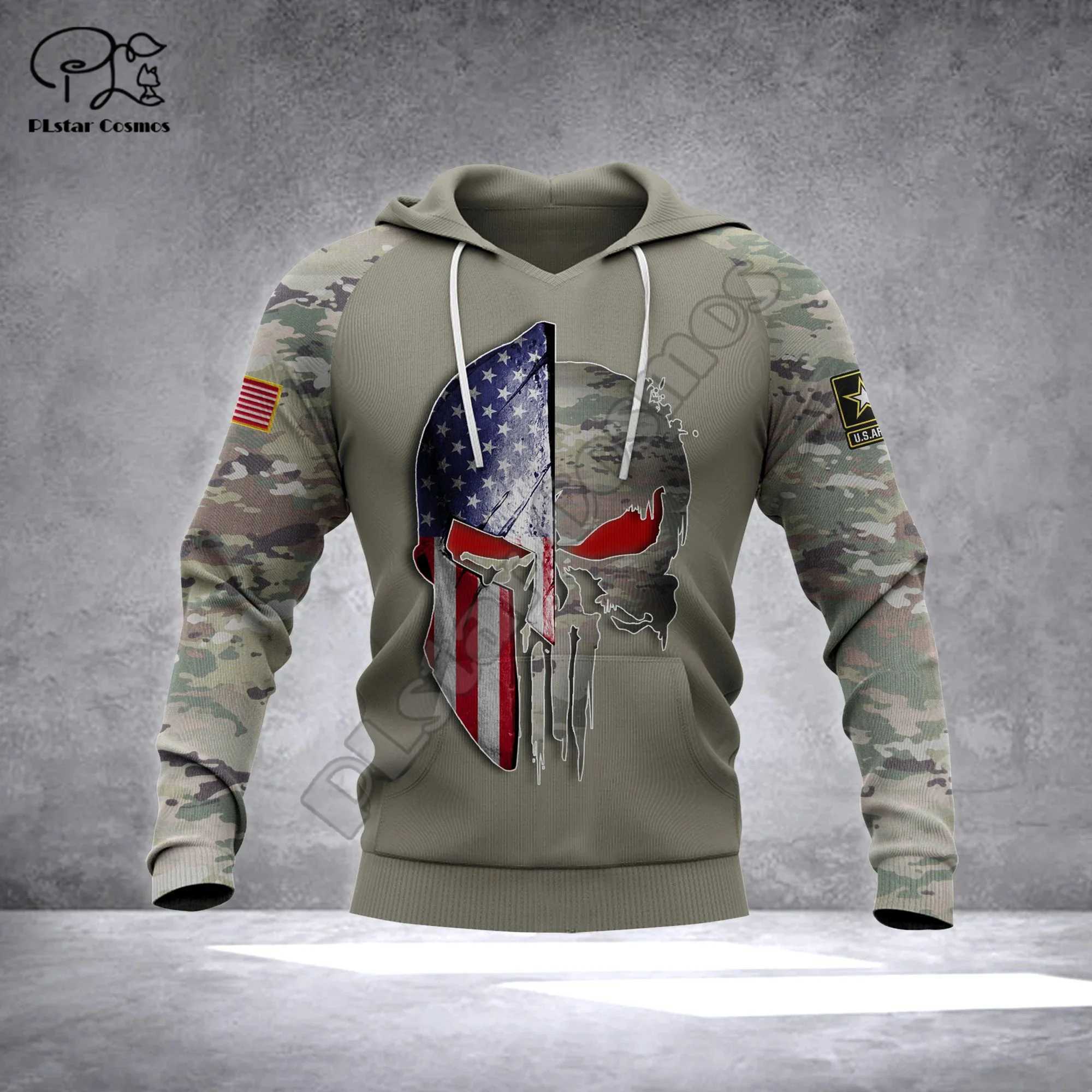 Tactical hoodie Newest USA Poland Australia British Military Army Soldier Veteran Camo Pullover 3DPrint Men/Women Streetwear Jacket Hoodies A1 M240918