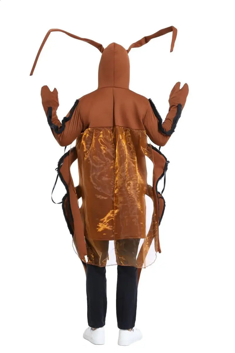 Halloween Cosplay Comedy Costumes for Adults and Childrens Parties Cockroach Jumpsuit 240906