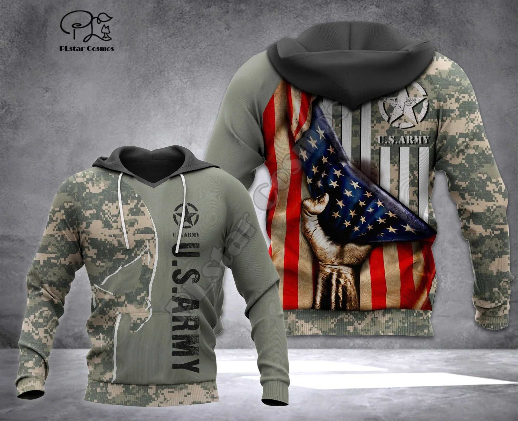 Tactical hoodie Newest USA Poland Australia British Military Army Soldier Veteran Camo Pullover 3DPrint Men/Women Streetwear Jacket Hoodies A1 M240918