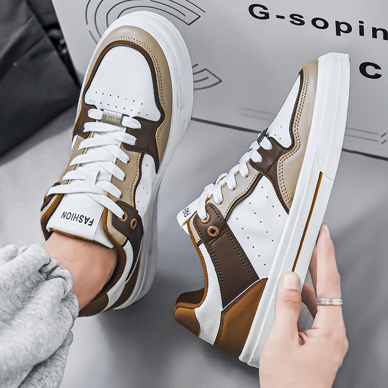 Men Casual Shoes Low Top Breathable Wearable Trendy Versatile Flat Bottom fashion