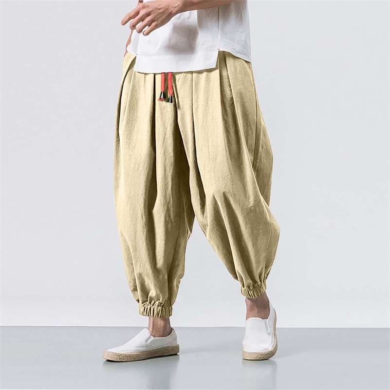 Fashion Harem Pants Men Hiphop Baggy Wide Leg Pants Streetwear Oversized Casual Sweatpants Harajuku Japanese Trousers Male 2024 240911