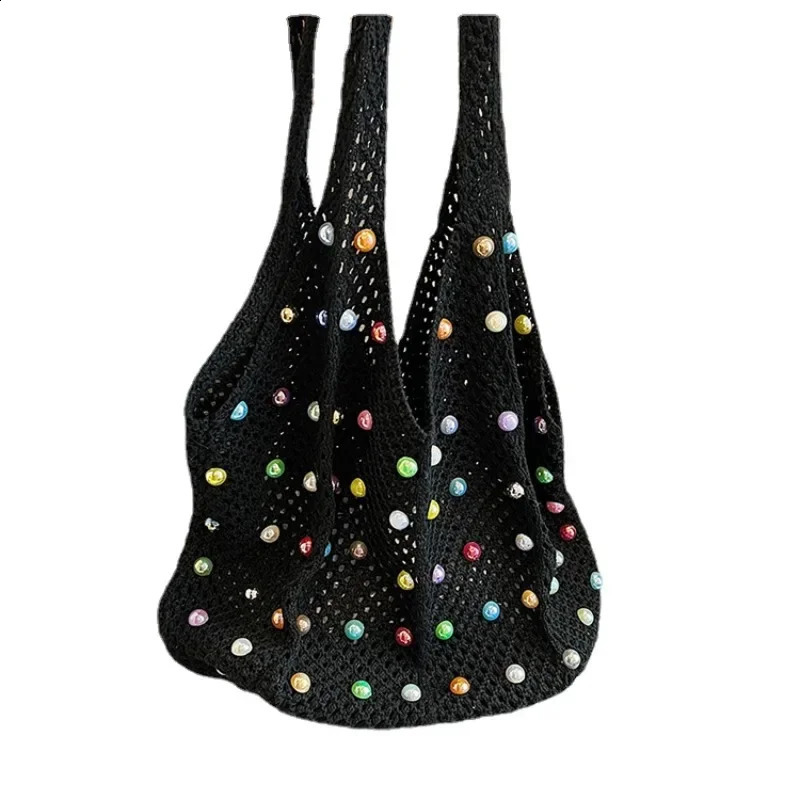 Fashionable Young Womens Shoulder Bag Summer Casual Resort Style Beach Woven Handbag Bolsas Para Mujeres 240909