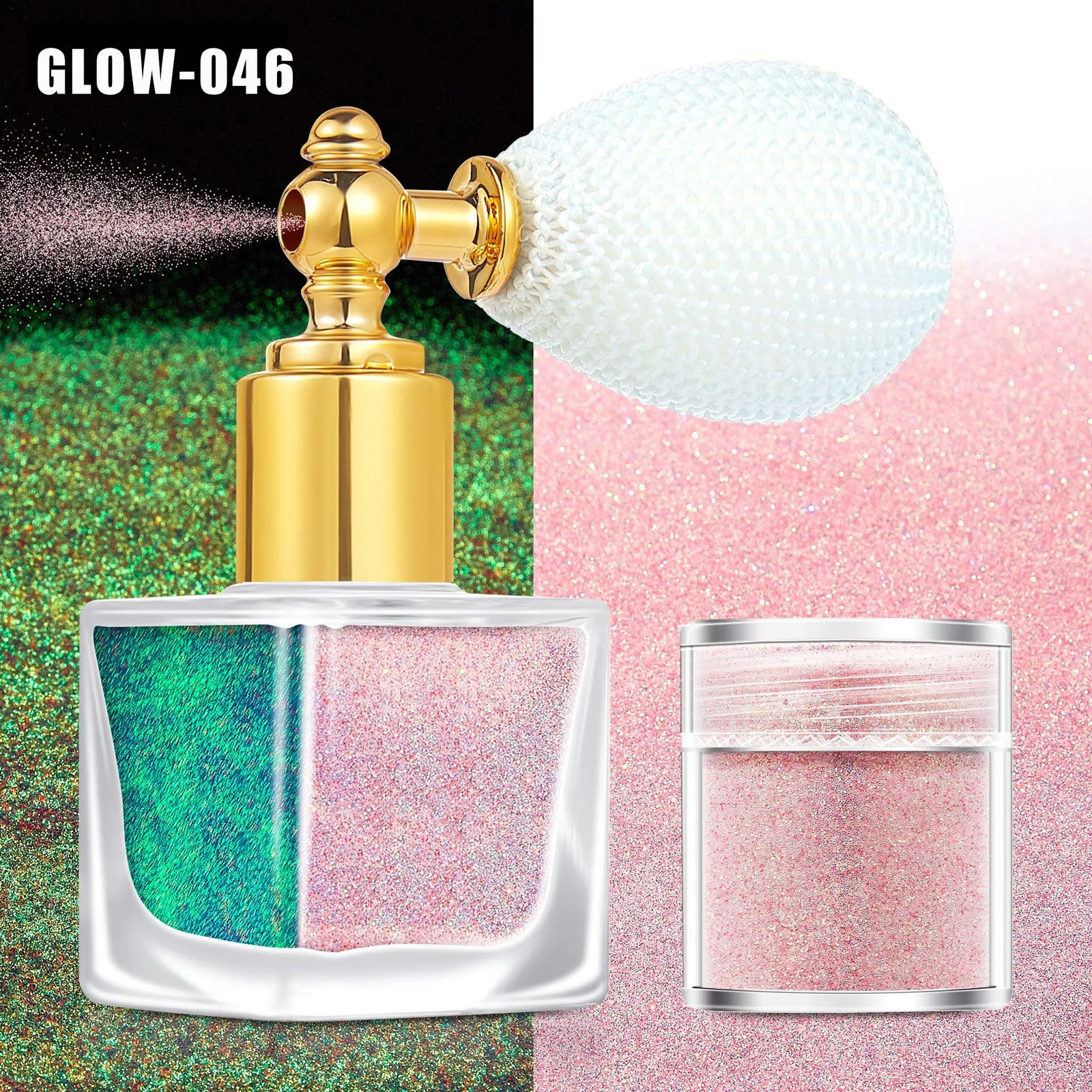 Glitter Spray For Hair And Body Shimmer Spray Highlight Glow Party Christmas Carnival Cosmetic Spray Glitter 240914