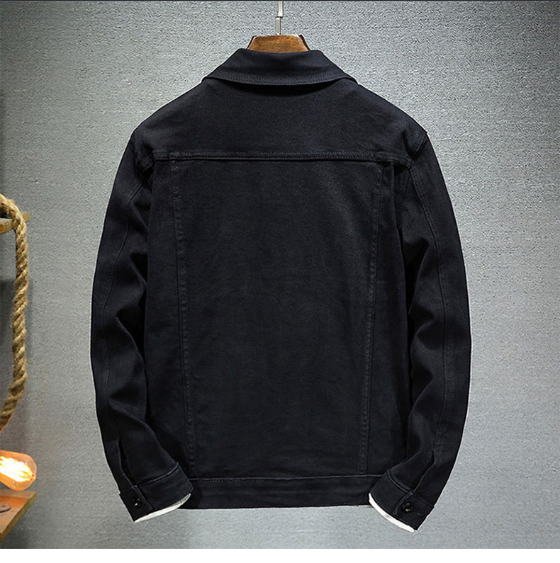 Brown 2023 Spring And Autumn New Style Fashion High Quality Stretch Slim Jacket Denim Men's Brand Clothing