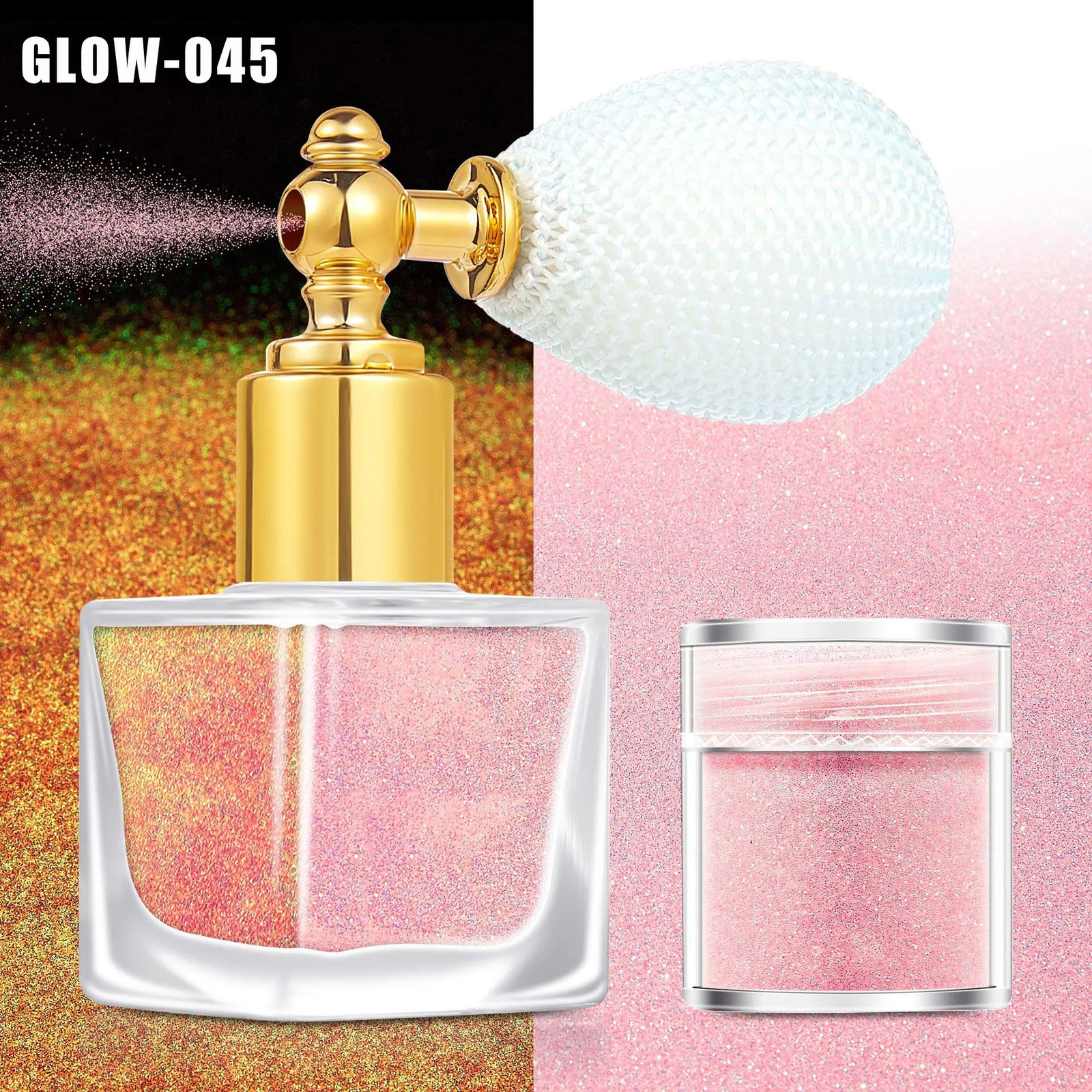 Glitter Spray For Hair And Body Shimmer Spray Highlight Glow Party Christmas Carnival Cosmetic Spray Glitter 240914