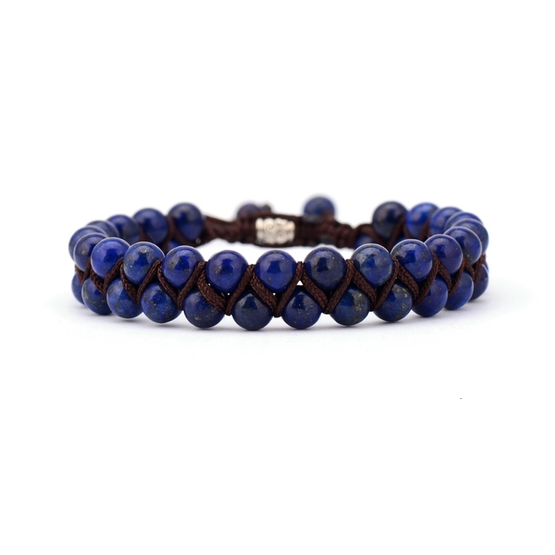 Mens Bracelet Cool African Stone Bead Braided Cuff Bracelet Handmade Friendship Bracelet Mens Charm Bracelet Jewelry 240919