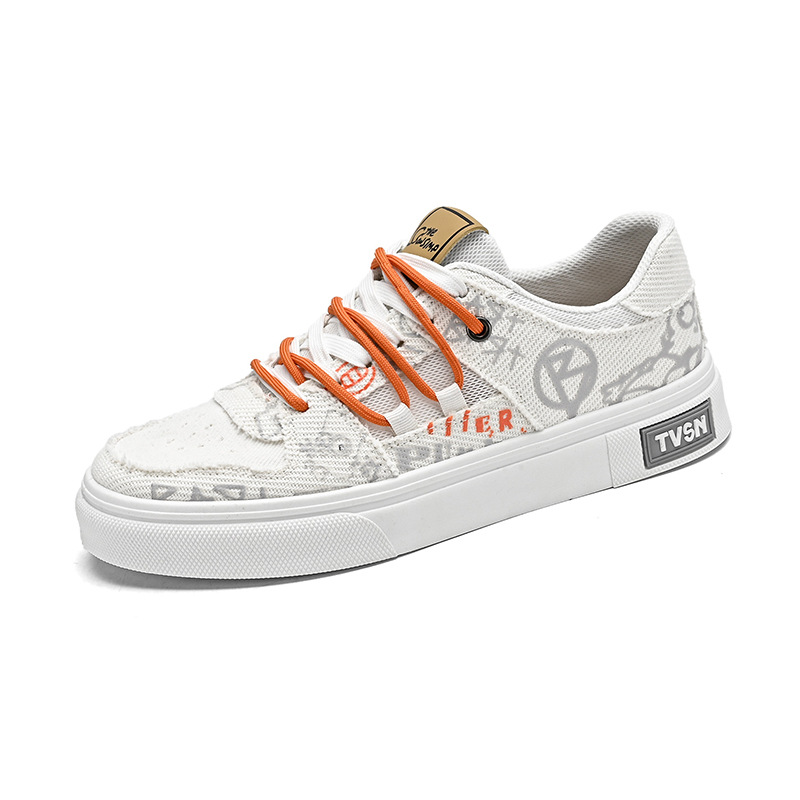 Breathable Casual Shoes: Trendy 2024 Men's Fashion Printing Versatile Footwear b4ee