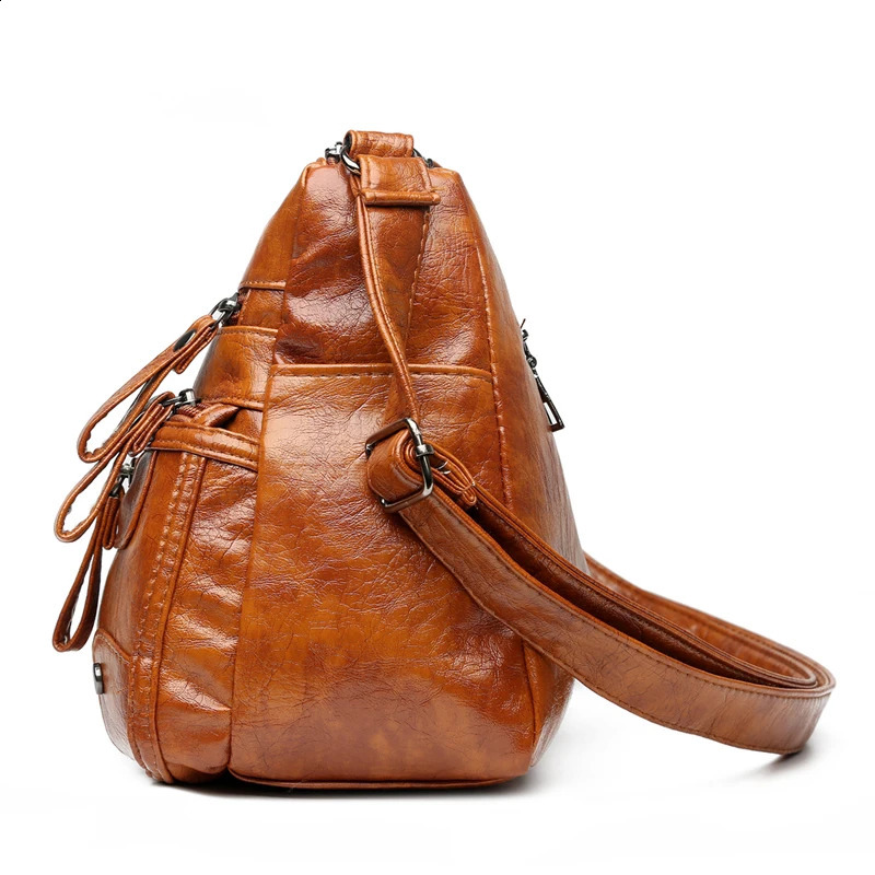 Womens shoulder bag mostly pocket messenger brown wallet womens handbag top handbag 240918
