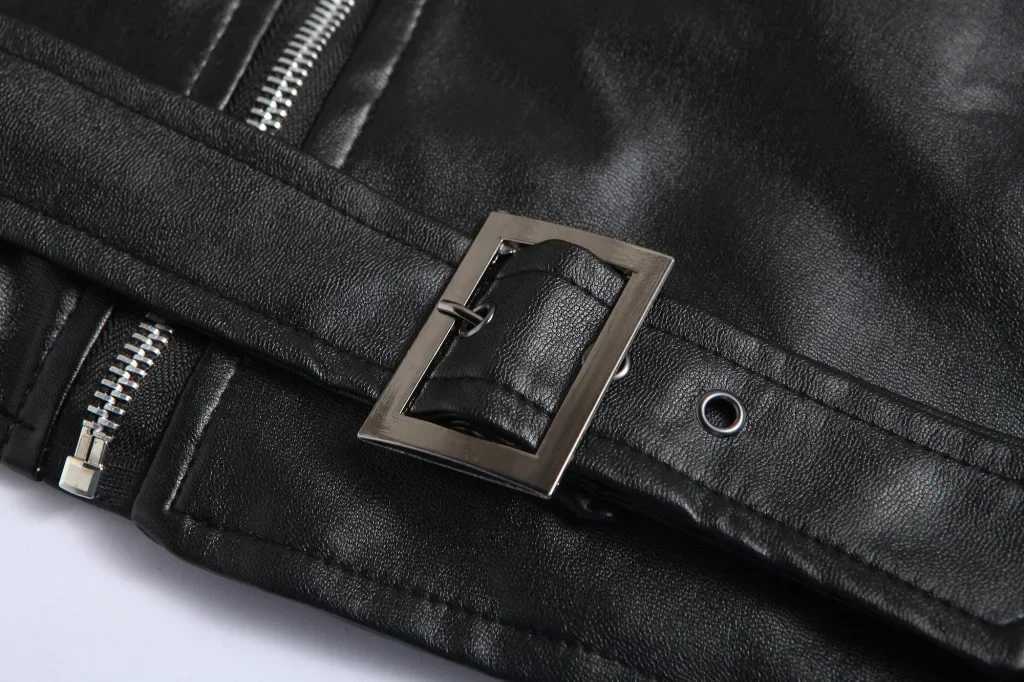Casual Jackets Men PU Leather Streetwear Blazer Jacket Men Outerwear Motorcycle Fashion Slim Fit Leather CoatLeather Jacket W251023