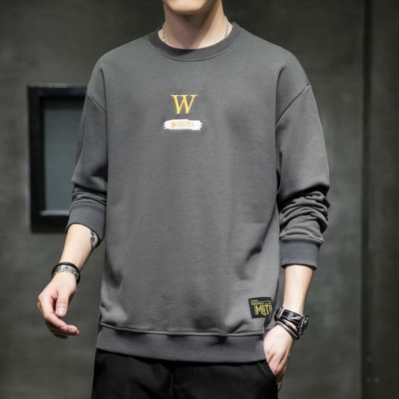 Autumn Men Hoodies Fashion Mens Casual Harajuku Sweatshirt Hip Hop Letter Printed Male Loose Hoody Pullover Clothing 211014