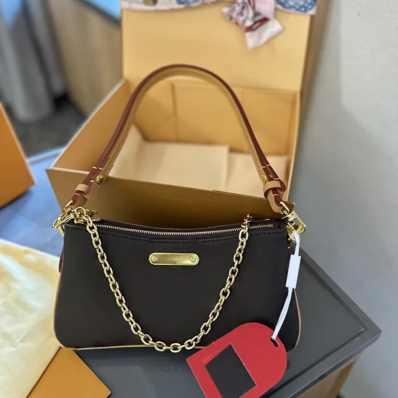2024 Top designer Liv pochette Handbag Women Leather Shoulder bag sleek design Crossbody Purse Lady Classic Embossed Clutch