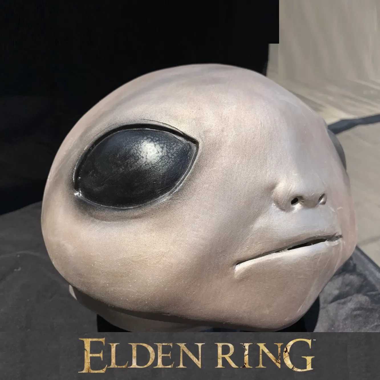 Halloween Toys Elden Ring Figures Albinauric Mask Headgear Props Helmet Halloween Skull Mouth Party Role-Playing Latex Full Action Figures GiftL240910