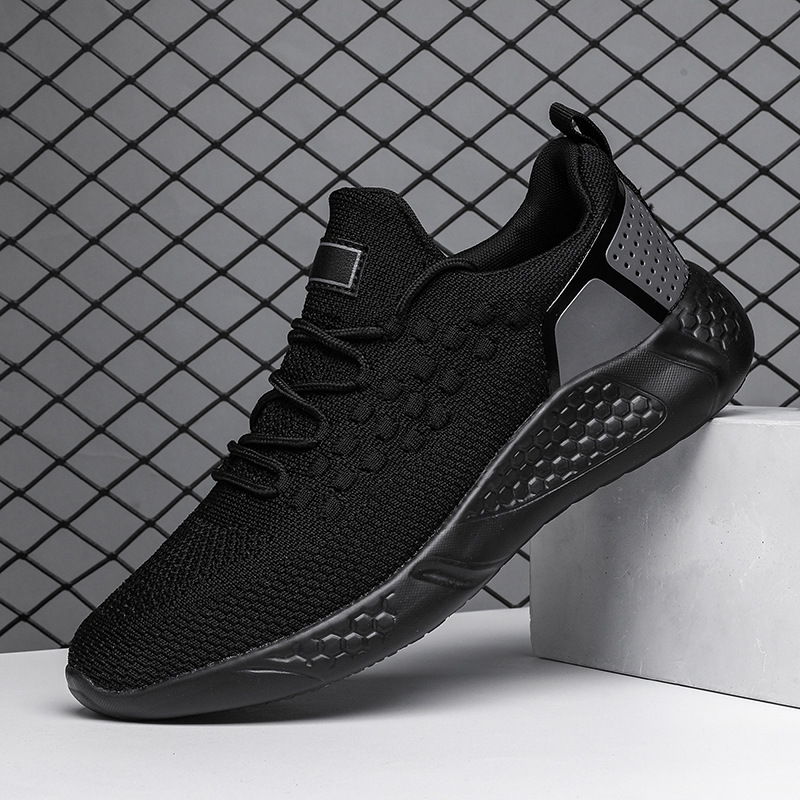 Men Women Couple Sneakers Fly Knit Breathable Versatile Plus Size Running Shoes Free shipping