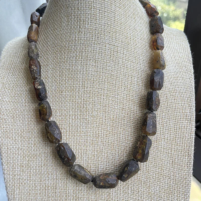 Baltic Amber Necklace for Women 50cm Fashion Adult Original Handmade Gemstone Beads Gorgeous Treatment Jewelry Supplier 240914