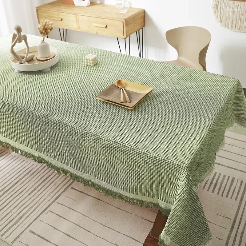 Table Cloth LXS22 2024 Tablecloth Pure Cotton Satin Pattern Rectangular Restaurant