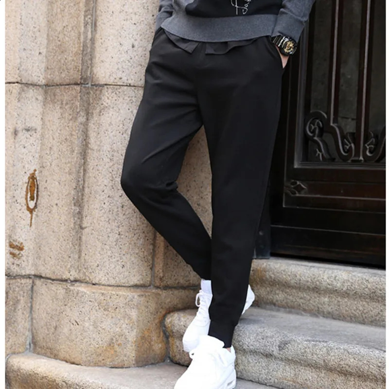 Sports Joggers Students Tall Men Extra Long Sweat Pants Spring Autumn 4XL Fleece Warm Boys Track Sweatpants Winter Trousers 240913