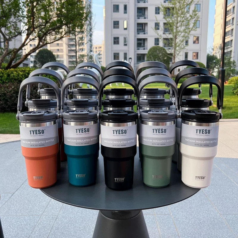 1200ml Water Bottle Stainless Steel Cup Thermos Portable Cold And Coffee Travel Gym Mug With Lid And Straw Car Water Bottle 240910