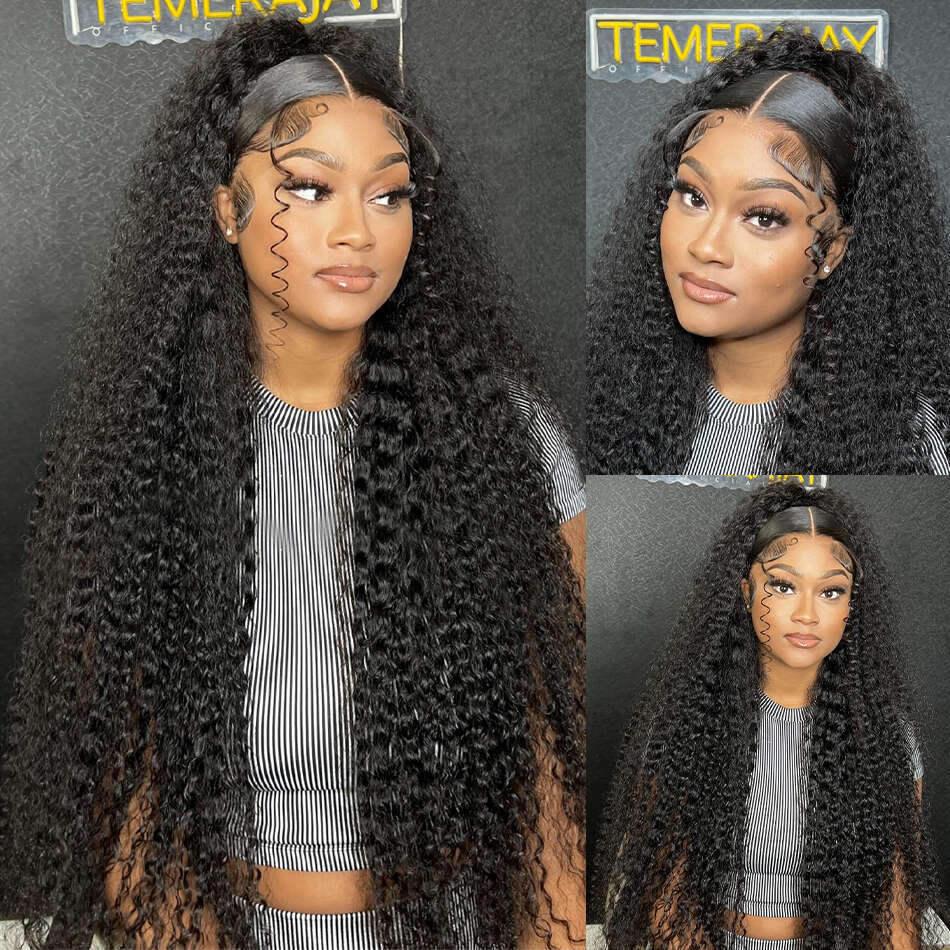 Xcurly 250 Density Water Curly 13X6 HD Transparent Front Human Hair Wigs 30 40 Inch Deep Wave 13X4 Lace Frontal Wig For Women