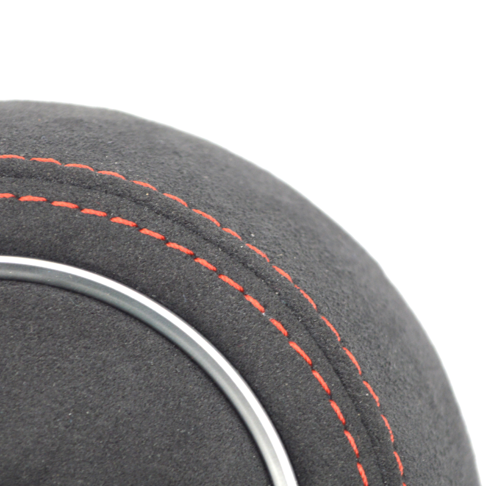 For Audi A4 B9 white black red Alcantara Steering wheel decorative cover Matte