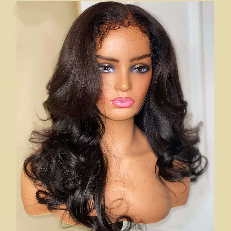 Body Wave 13X6 Front Human Wigs For Black Women Perplucked With Curly Baby Hair 180% Weave Lace Closure Virgin Wig