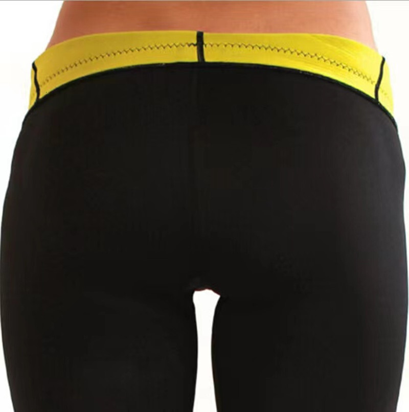 Women's stretch running and fitness corset pants, chloroprene rubber sweatpants, yoga shaping sports pants