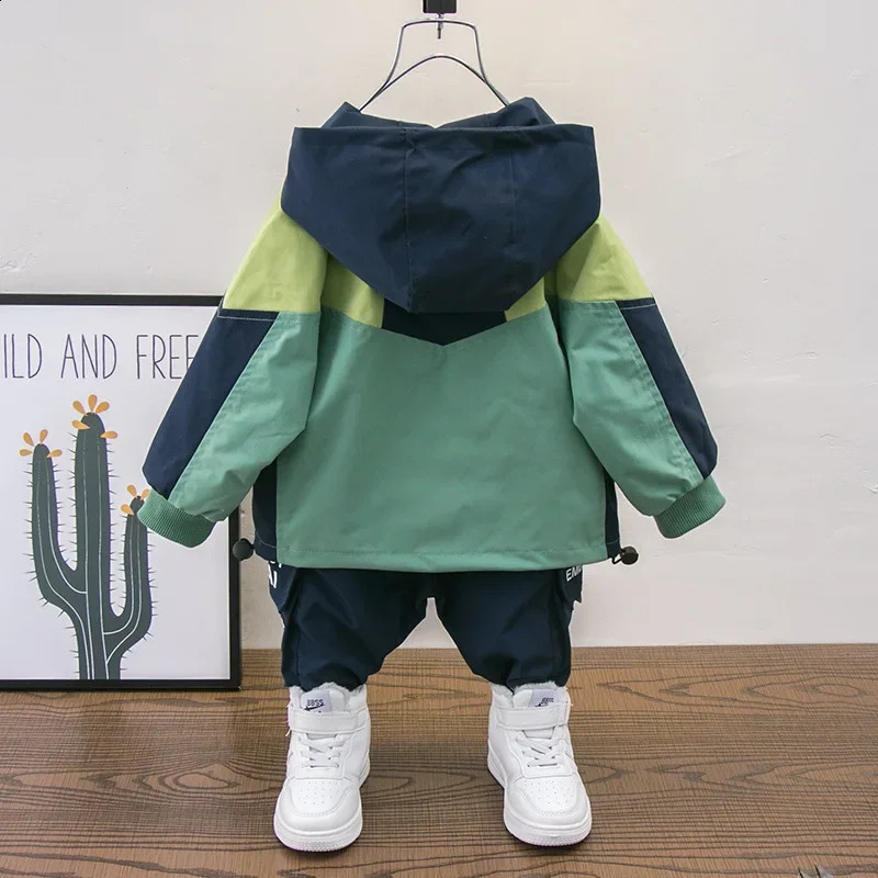 Boys Clothes Sets Windbreaker Sports Suit Childrens Jacket Boys Kids 240913