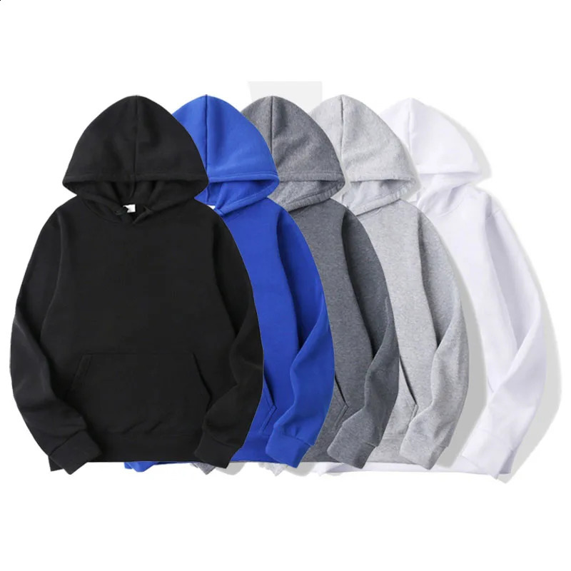 Fashion Mens Hoodies Spring Autumn Casual Sweatshirts MenWomen Tops Candy Solid Color Sweatshirt y240910