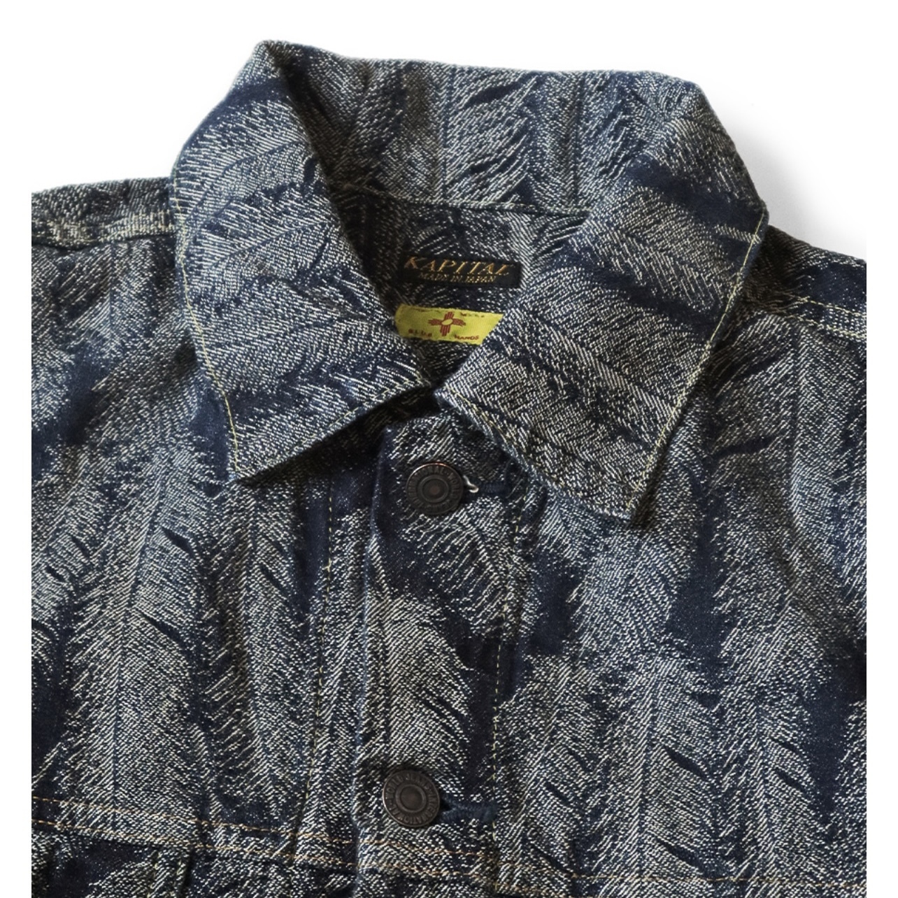 23Aw KAPITAL Hirata Hiroshi Japanese Casual Denim Feather Tassels Damaged Long Sleeved Jacket Men Coats