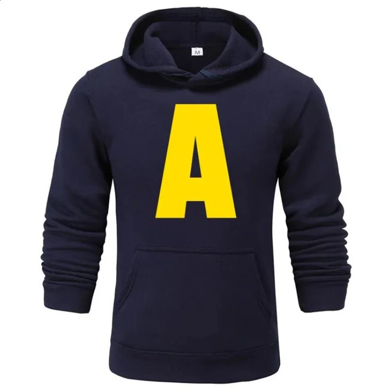 Unisex Casual Sportswear Mens Hoody Alvin Chipmunk Halloween Costume Womens Pullover 240915