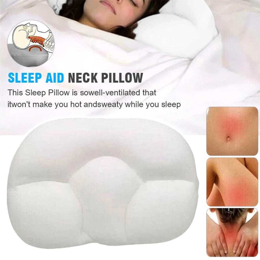 One omnidirectional sleep pillow neck massager sleep memory foam egg shaped head massage pad head massage W240819