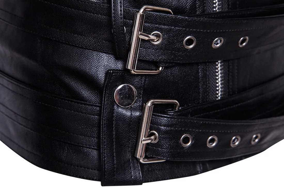 Mens PU leather jacket motorcycle leather fashionable leather jacket ultra-thin suitable for outerwear PU jacket mens windproof motorcycle jacket W240