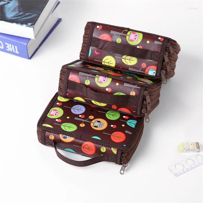 2025 NEW Cosmetic Bags 32/52/72 Hole Sketch Pencil Case Zipper Large Capacity Art Painting Drawing Pen Storage Bag Organizer Paintbrush Statione zhany