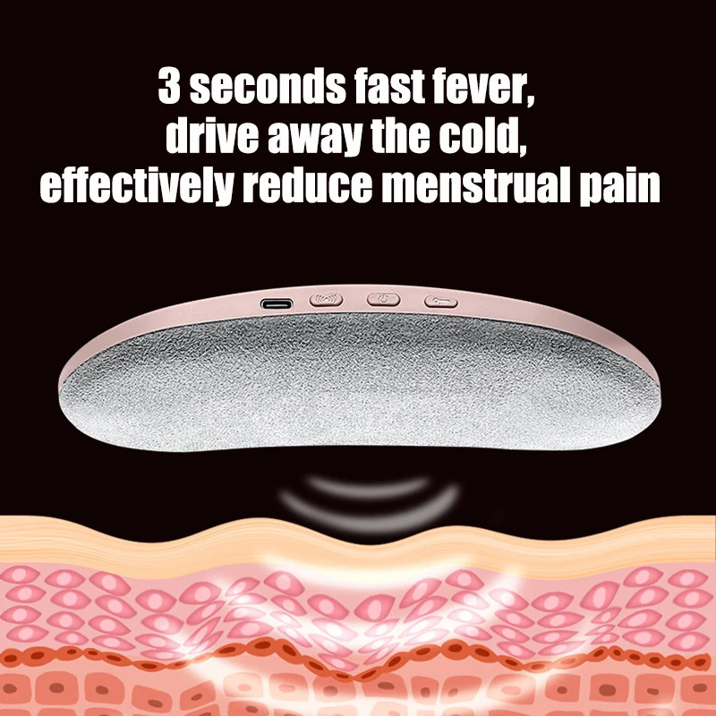 Waist massager portable electric heating pad waist belt massage device warm treasure abdominal bag 240914