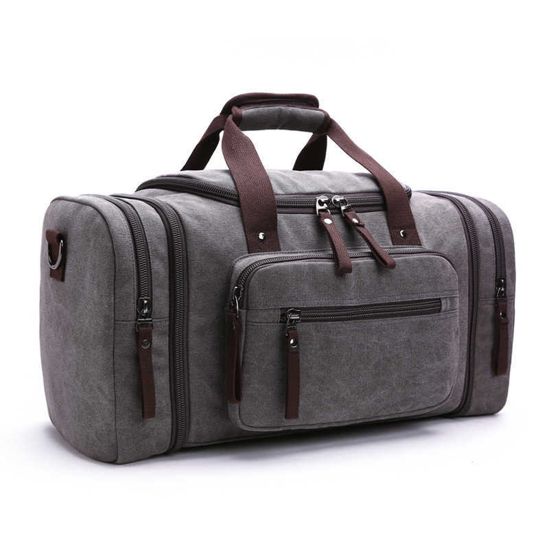 fashion outdoor travel bag portable Canvas Messenger backpack trend large capacity leisure shoulder bag 240915