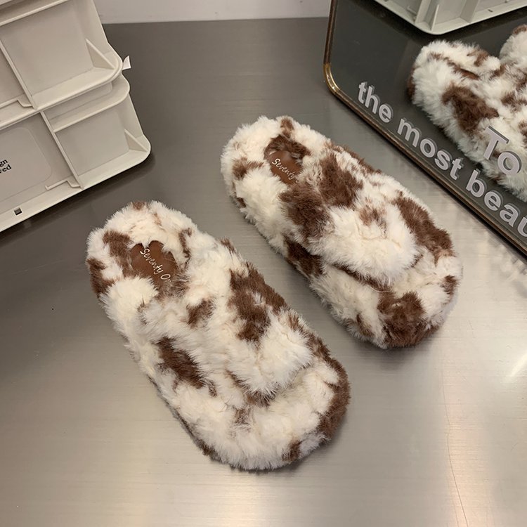 Women Slippers Winter Outdoor Warm Versatile Fashion Thick Sole Fashion Shoes Free shipping dh5727163