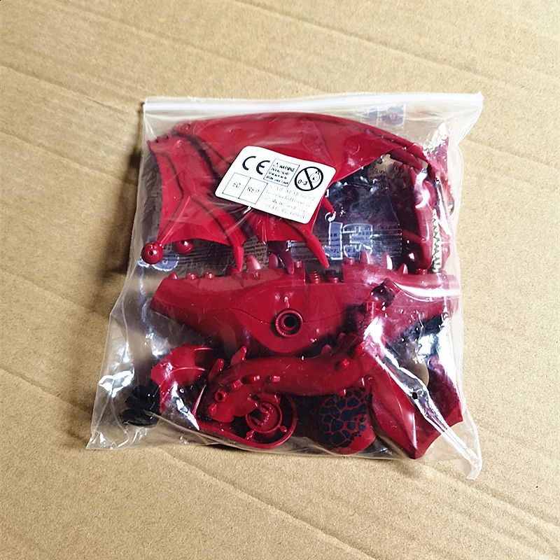Magic Medieval Series Flying Dragon Red Smaug Flame Dragon Building Blocks DIY Bird Toys with Soft Wings Christmas Gift for Boys 240911