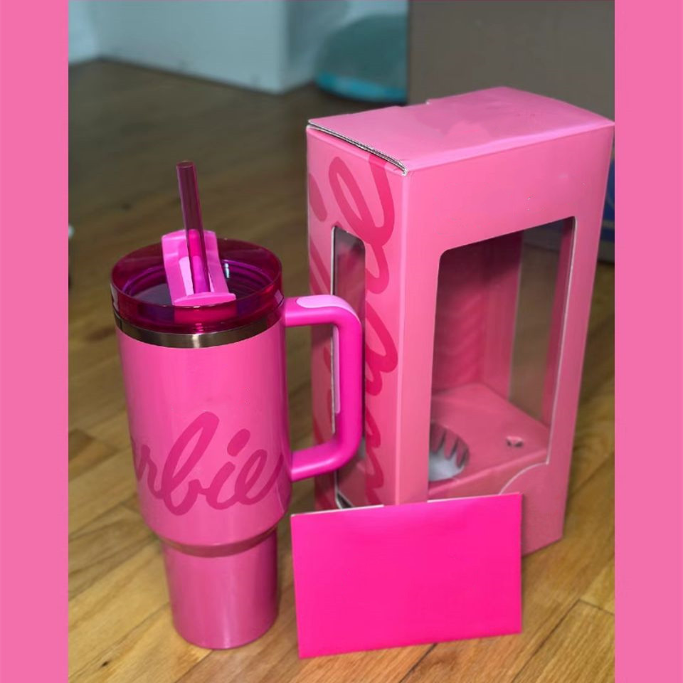 DHL 40 OZ Hot Cups H2.0 40oz Stainless Steel Tumblers Blue Magnolia Pink Rose ral Travel Car mugs Cobrand Winter Bow Tie Water Bottles US STOCK 0918
