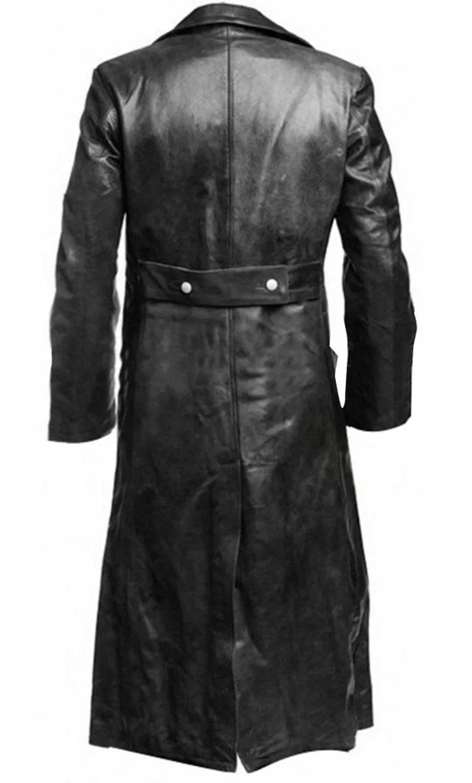 TPJB Mens Jacket German Classic Artificial Leather WWII Military Unit Officer Black Genuine Leather Handcart Jacket W240918