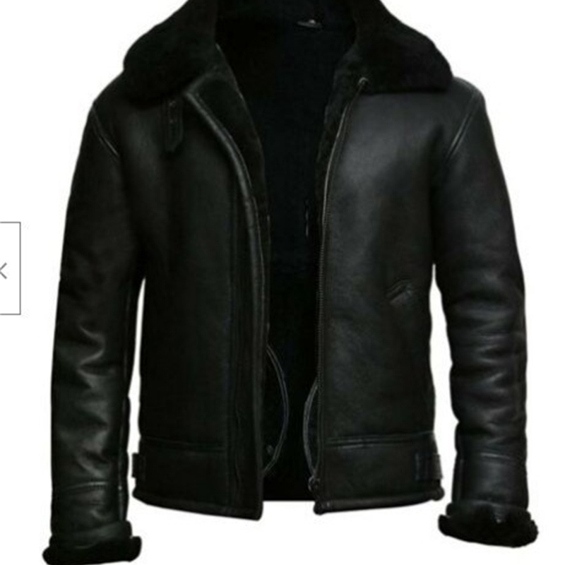 Autumn and winter mens synthetic fur integrated long sleeved jacket 240919